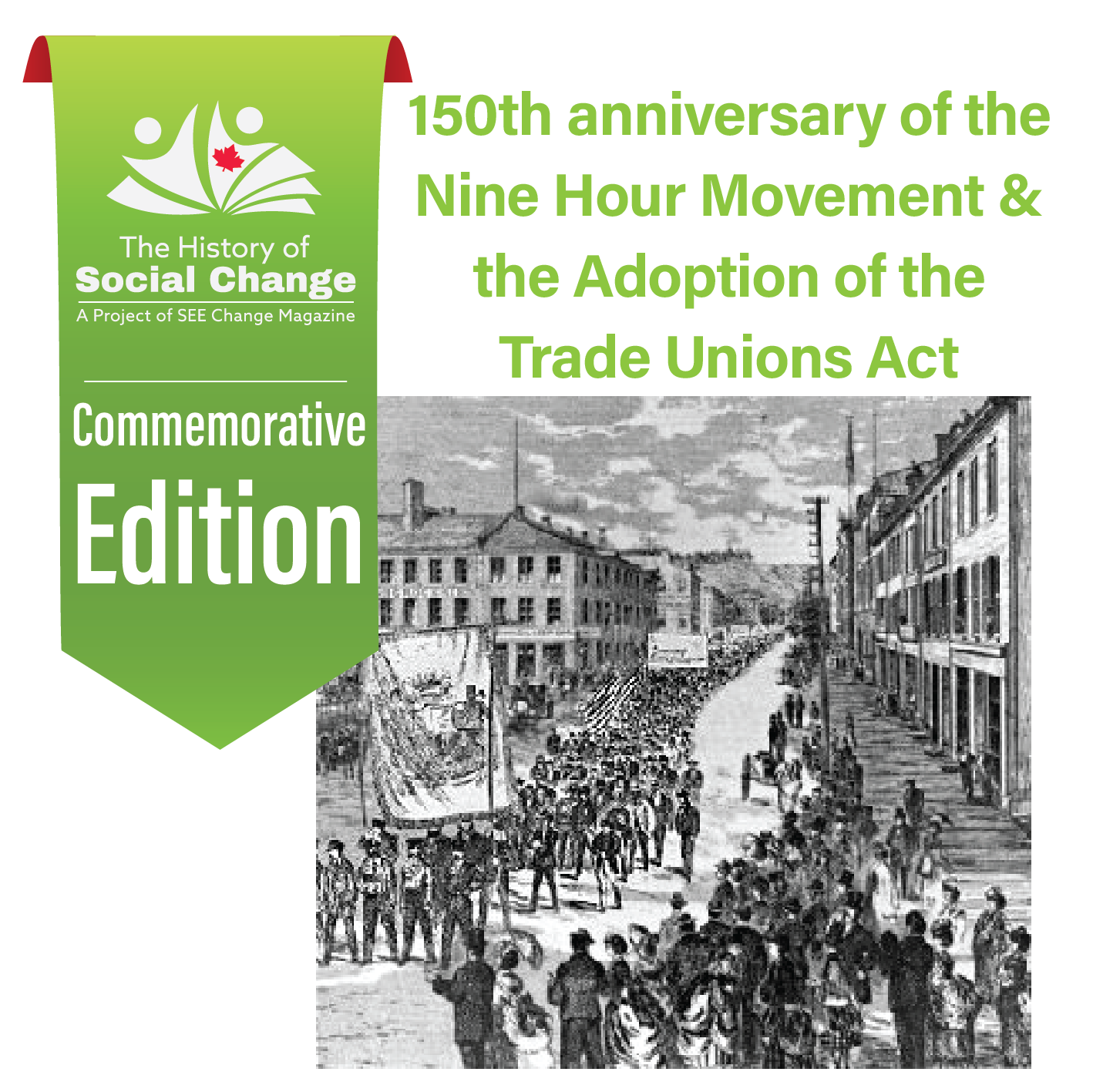 150th anniversary of the Nine Hour Movement & the Adoption of the Trade Unions Act